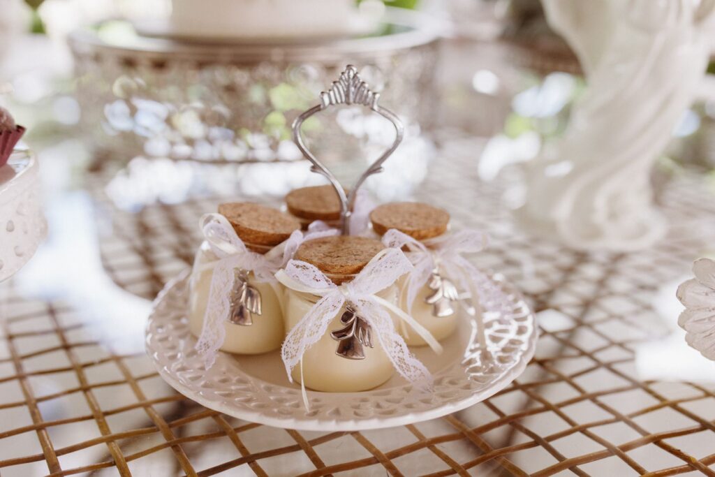An inviting table setup showcasing personal wedding favors that embody Las Vegas wedding budgeting tips