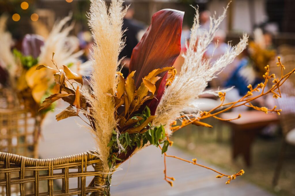 Close-up of wedding decorations that fit a budget-friendly theme — affordable wedding packages Las Vegas