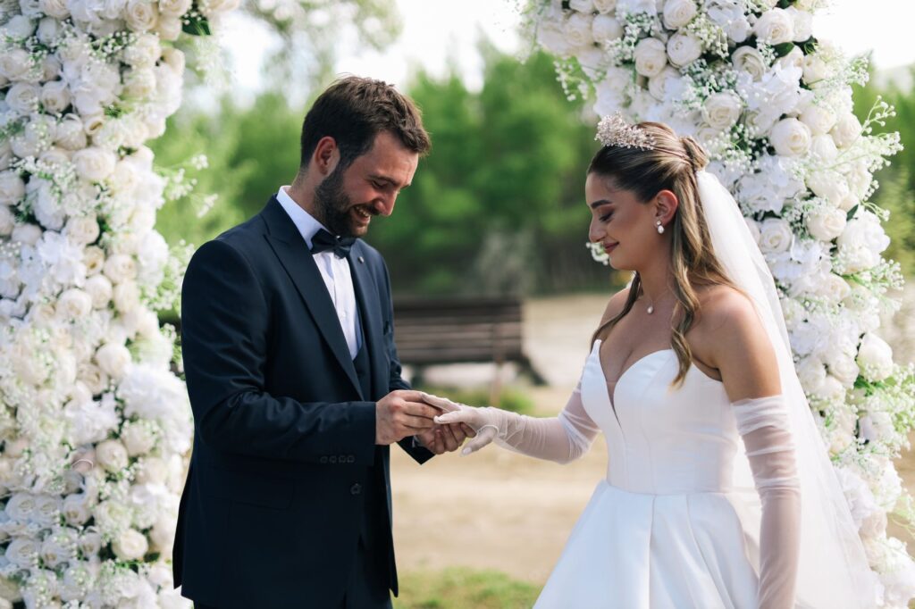 Couples exchanging vows in a unique themed wedding venue. — Las Vegas wedding venue