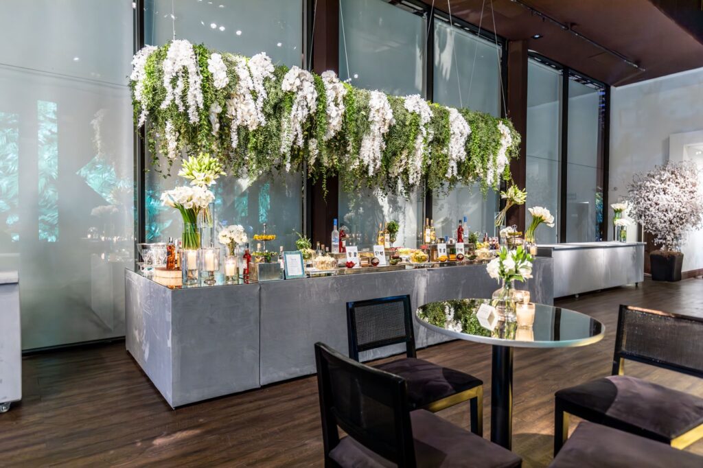 An elegant wedding reception at The Smith Center showcasing its stunning architecture. — unique wedding venues Las Vegas