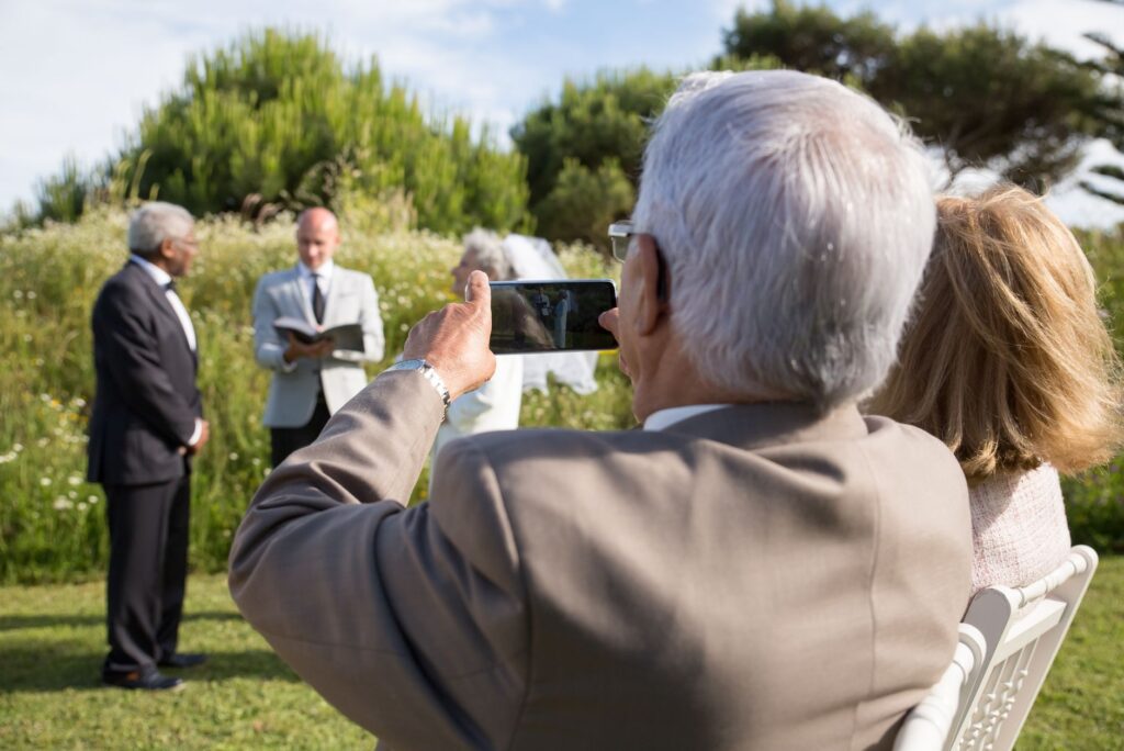 An outdoor wedding ceremony in Las Vegas with natural light showcasing the photographer's skill. — best wedding photogra…