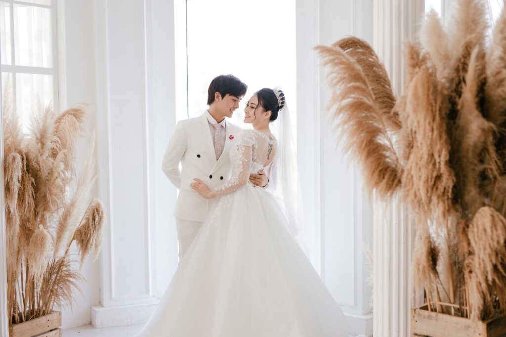 Couples enjoying a small, intimate wedding ceremony in Las Vegas. — Las Vegas wedding budget tips